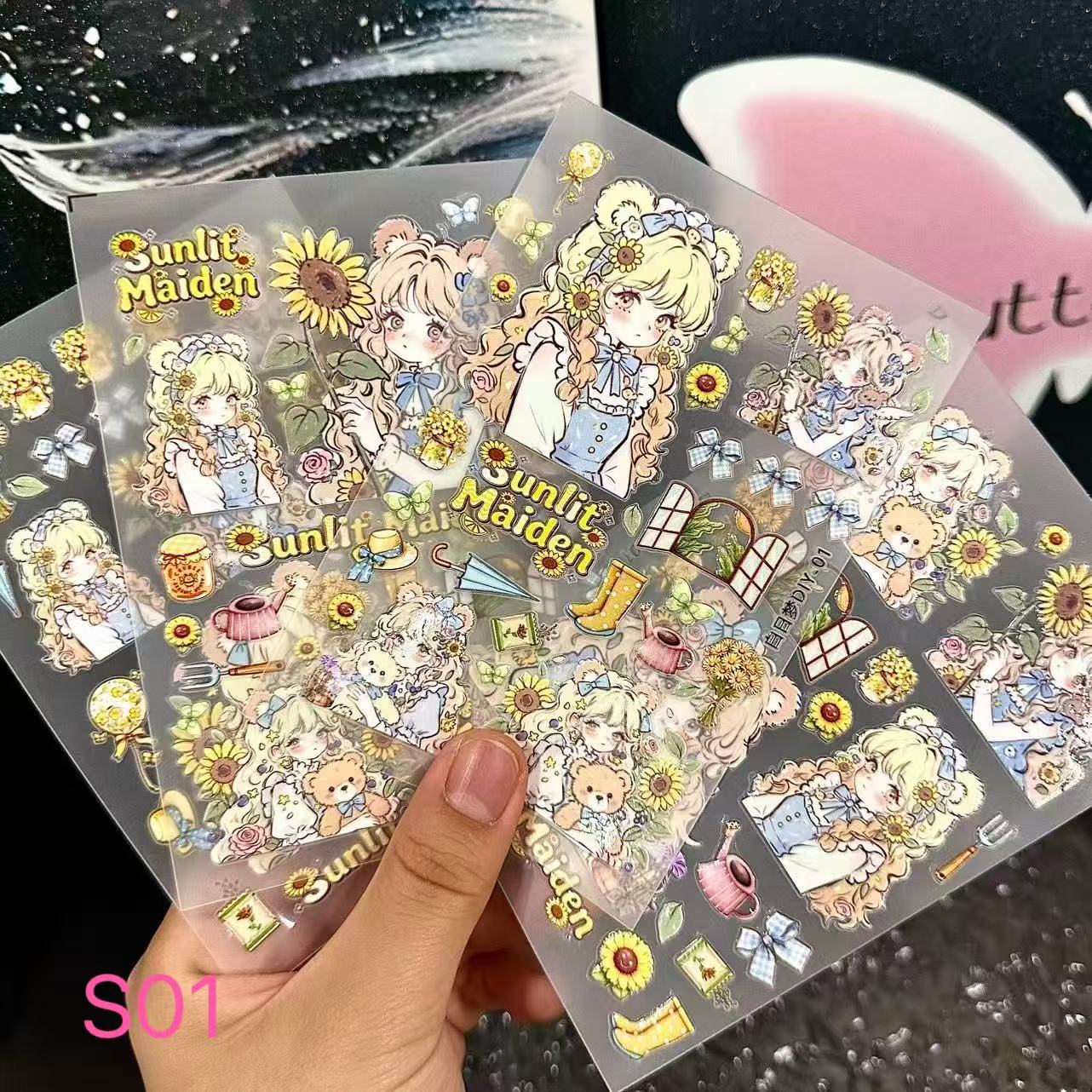 エンボスステッカー